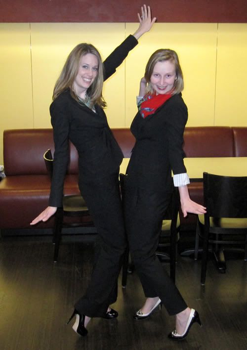 Theory suits styled different ways - posing