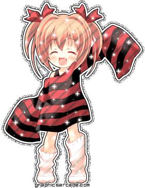 glitter sticker anime girl Pictures, Images and Photos