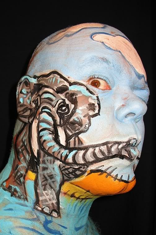  Extreme Face Painting. Body Art Beyond The Flower On A Cheek