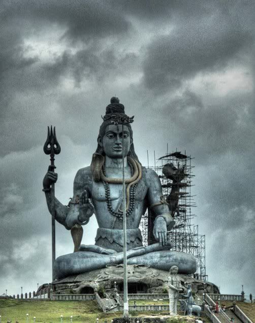 At 123 feet tall this statue of Shiva the Destroyer is the tallest in the 