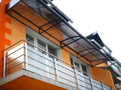 CARSON INSTAL: Copertina Policarbonat cu imprejmuire balcon