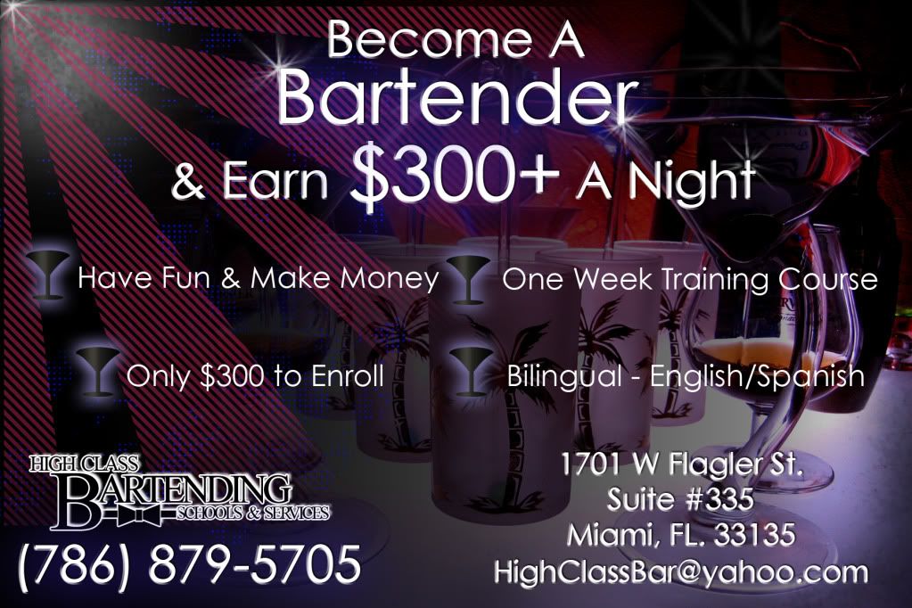 bar tending school