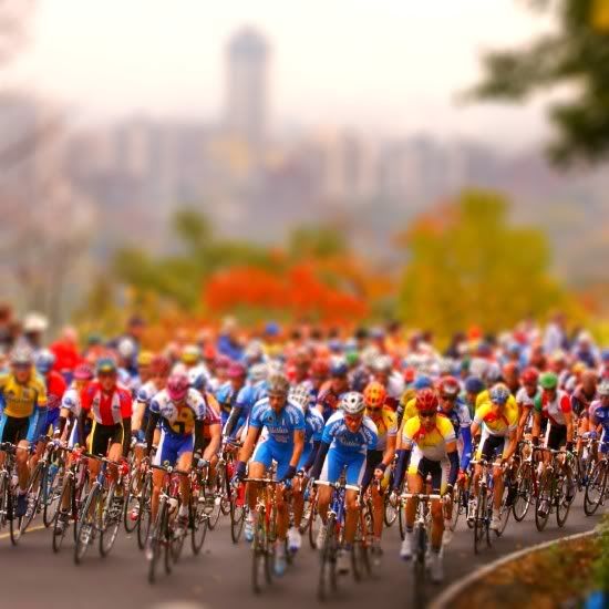 Bike Race Tilt Shifted Pictures, Images and Photos