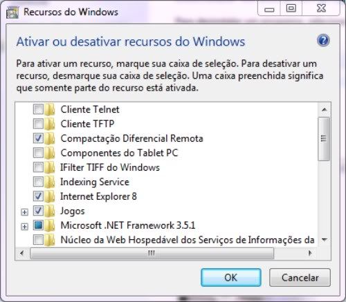 Como desativar o Windows Media Player ou o Internet Explorer