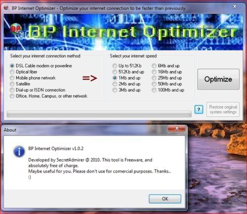 BP Internet Optimizer BP Internet Optimizer