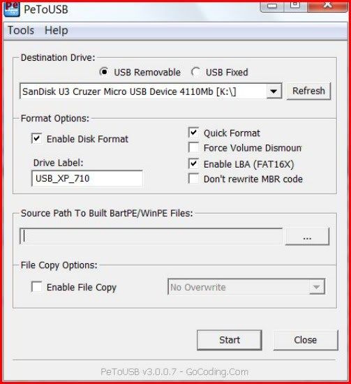 How to make a flash disk bootable