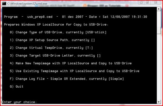 Como criar um Pendrive Bootável do Windows XP
