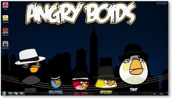 Tema Angry Birds para o Windows 7 Tema Angry Birds para o Windows 7