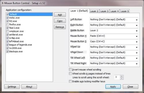 X-Mouse Button Control X-Mouse Button Control