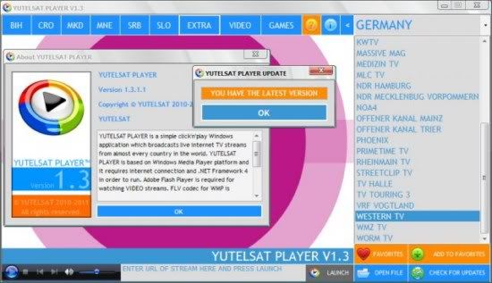 Yutelsat Player Yutelsat Player
