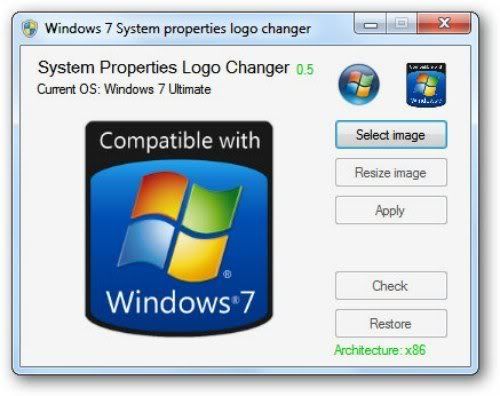 System Properties Logo Changer System Properties Logo Changer