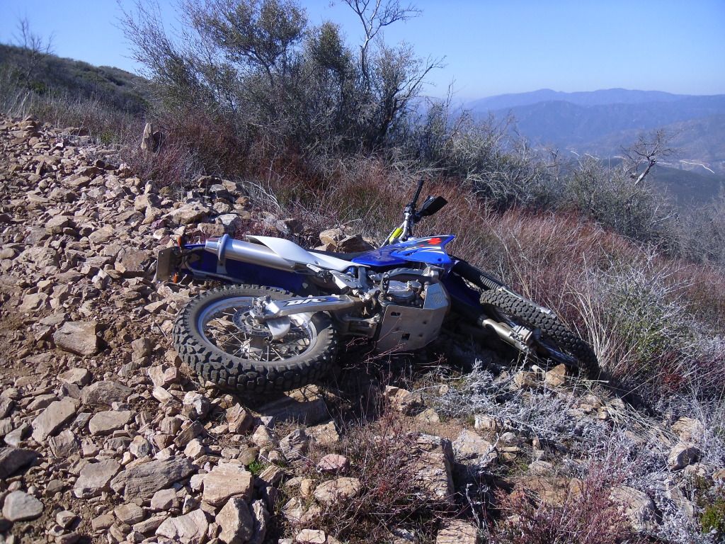 Wrecked Dirt Bike