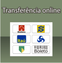 Formulário de pedido para pagamentos por transferência online pelos Bancos:  Itau, Banco do Brasil, Unibanco, Bradesco, Banco Real Ou gerar Boleto bancário
