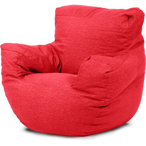 Club Bean Bag Chair Red Twill