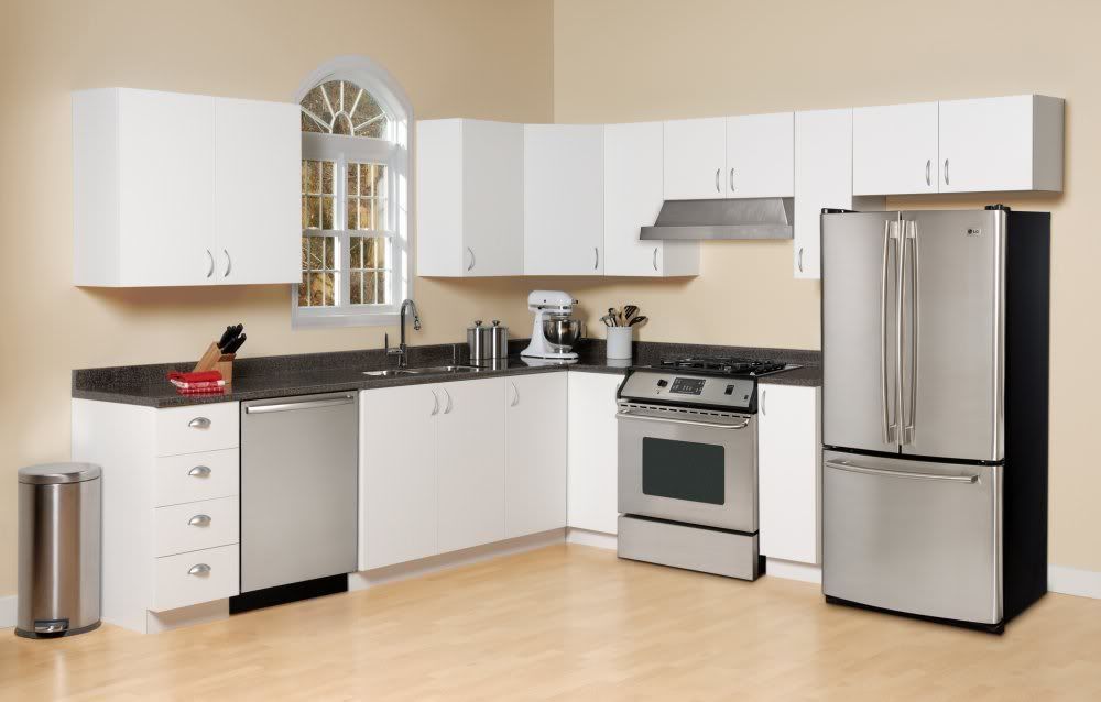 Kitchen Cabinet Set in White Kitchen Set modern