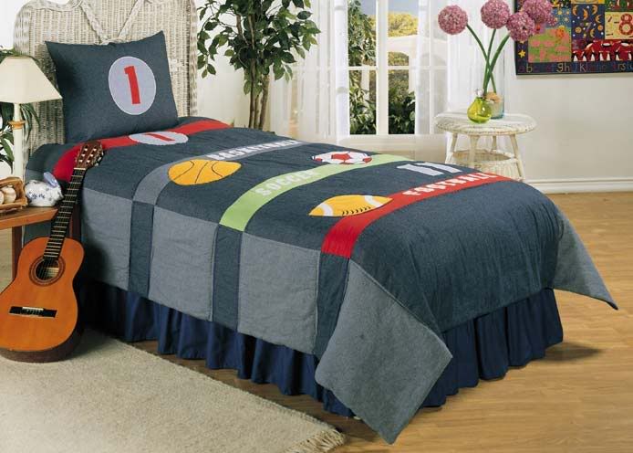 Boys Bedding With Go Team Comforter Set. Go Team Comforter Set.