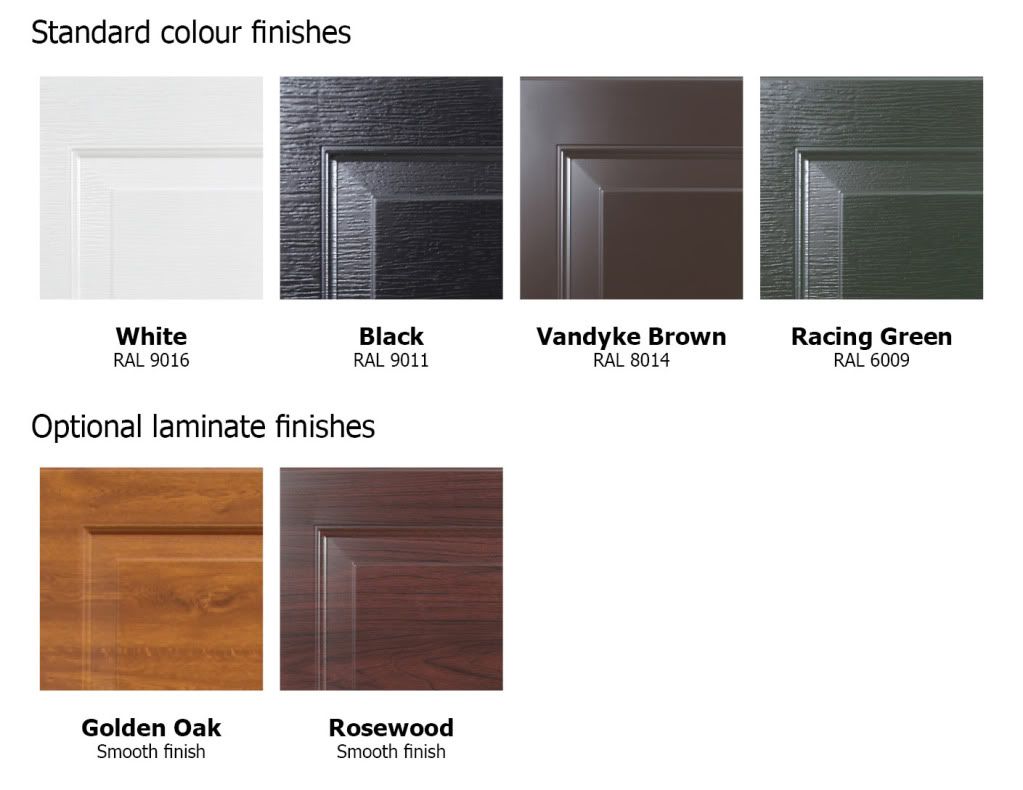 GLIDEROL Sectional Garage Door colours