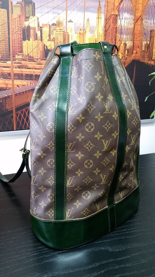 Authentic LOUIS VUITTON Duffle LV Monogram Emerald Backpack Sling Bag Gym Mens | eBay