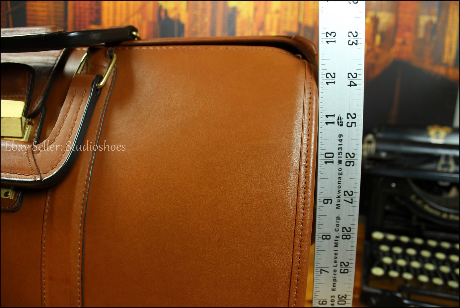 COACH American Tan Leather Doctor Lawyer Attorney Gladstone Briefcase