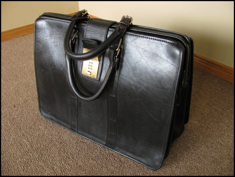 gladstone leather briefcase