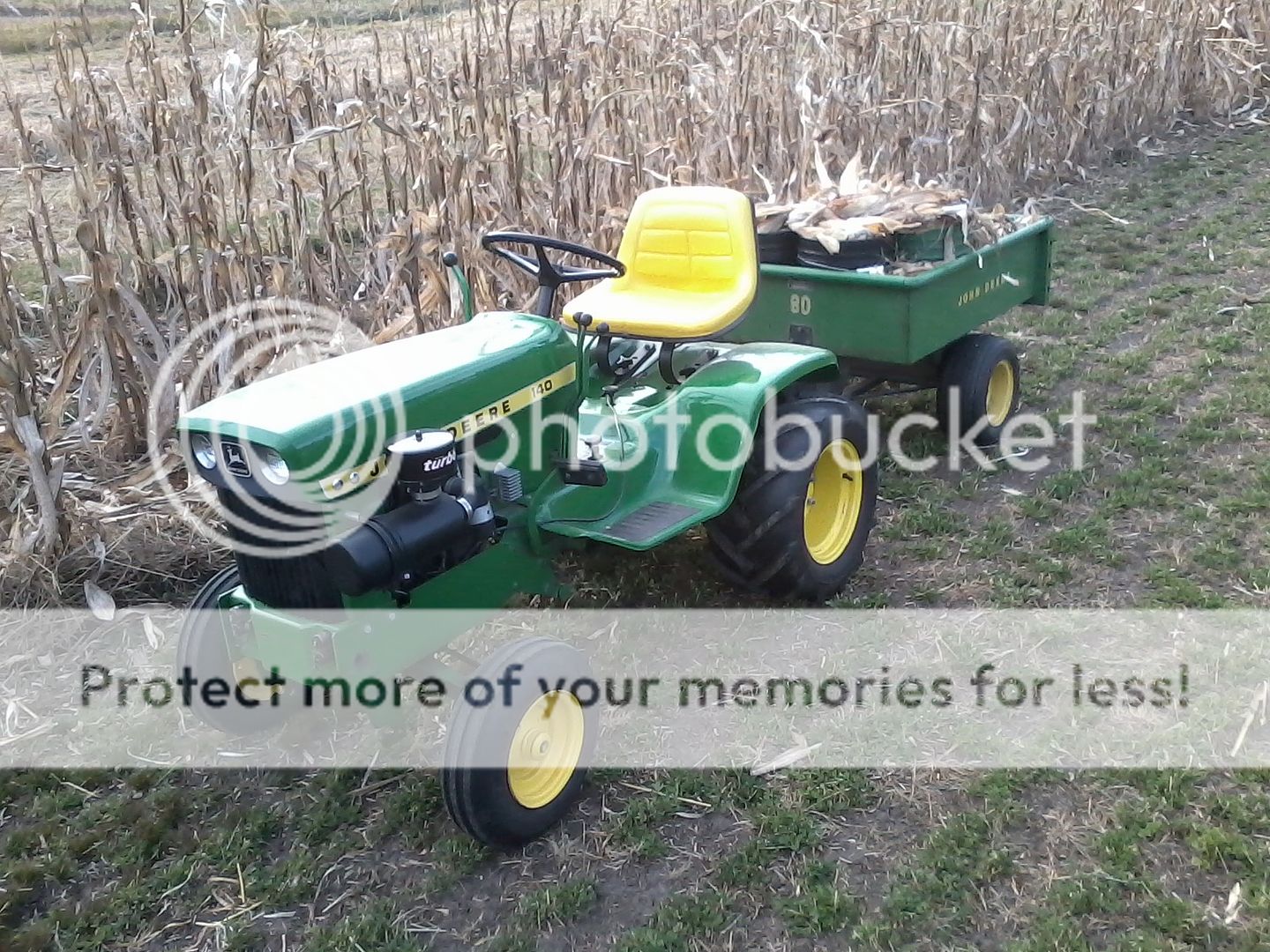 1973 John Deere 140 & JD #80 Garden Cart Photo by 86deereguy | Photobucket