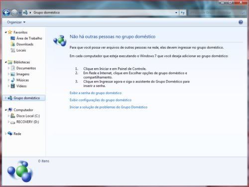 desabilitar homegroup