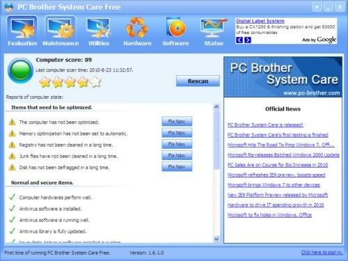 PC Brother System Care PC Brother System Care
