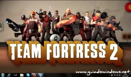 Tema do Team Fortress 2 para o Windows 7