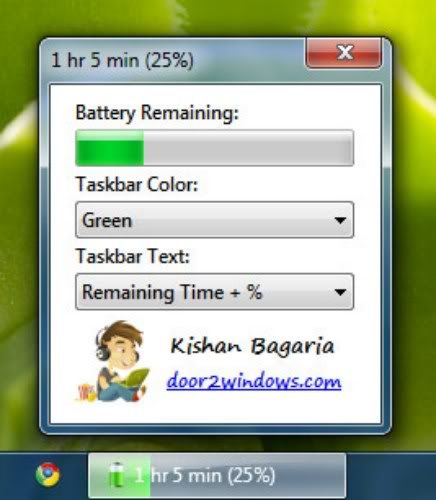 Windows 7 Battery Bar Windows 7 Battery Bar