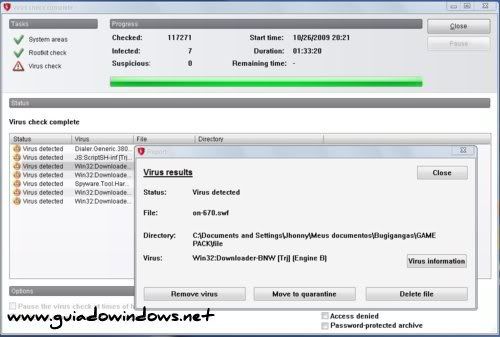 Detecção do GData AntiVirus 2010 Detecção do GData AntiVirus 2010