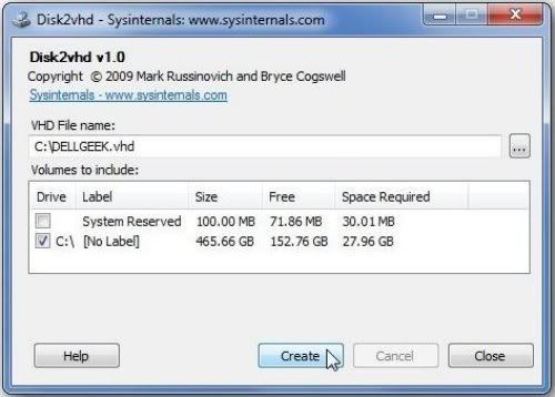 Disk2vhd Disk2vhd