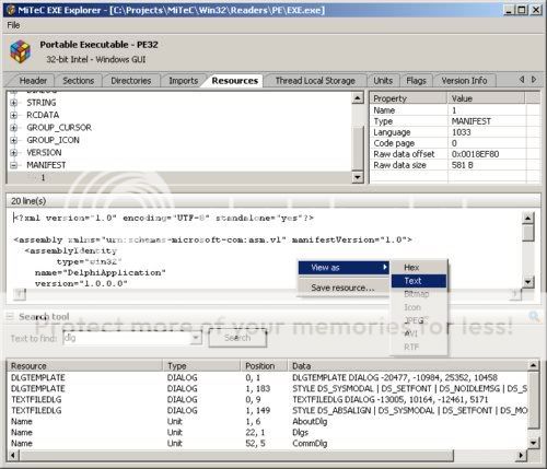 download the last version for android MiTeC EXE Explorer 3.6.4