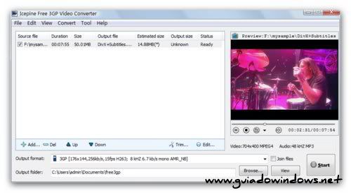 Icepine Free 3GP Video Converter Icepine Free 3GP Video Converter