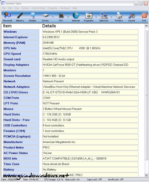 System Spec System Spec