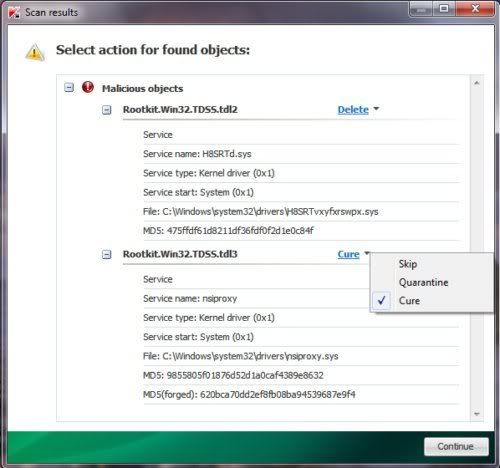 Kaspersky TDSSKiller Kaspersky TDSSKiller