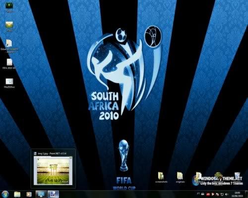 Tema da Copa do Mundo 2010 para o Windows 7 Tema da Copa do Mundo 2010 para o Windows 7