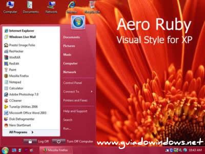 Tema Cor de Rosa para o Windows XP