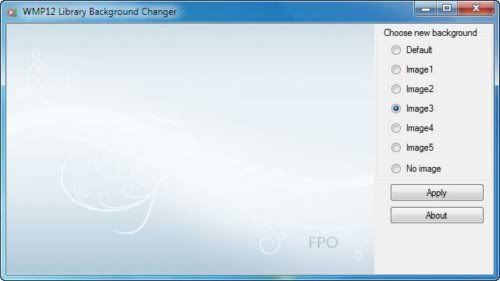 WMP12 Library Background Changer WMP12 Library Background Changer