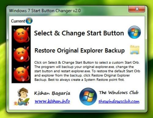 Windows 7 Start Button Animator Windows 7 Start Button Animator