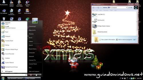 Tema de Natal para o Windows XP Tema de Natal para o Windows XP