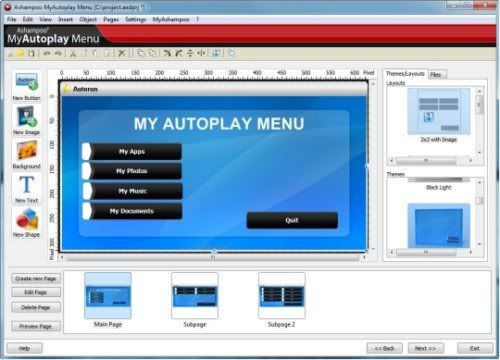 Ashampoo MyAutoPlay Menu Ashampoo MyAutoPlay Menu