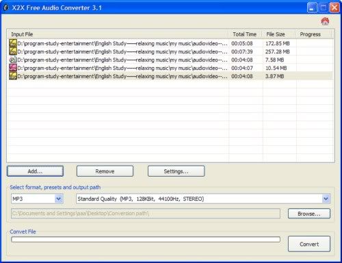X2X Free Audio Converter X2X Free Audio Converter