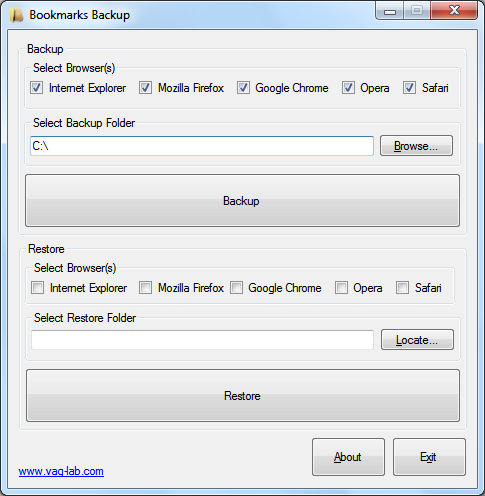 Bookmarks Backup Bookmarks Backup