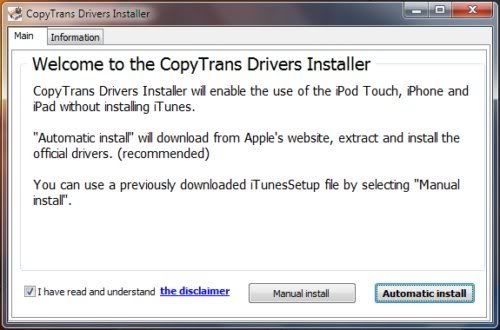 CopyTrans Drivers Installer CopyTrans Drivers Installer