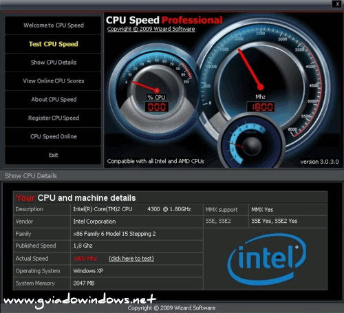 CPU Speed ProfessionaL CPU Speed Professional