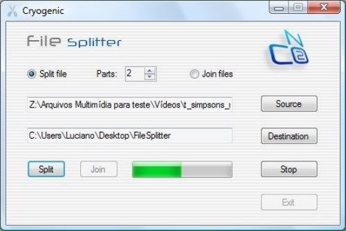 Cryogenic FileSplitter Cryogenic FileSplitter