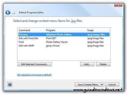 Default Programs Editor Default Programs Editor