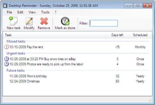 Desktop Reminder Desktop Reminder