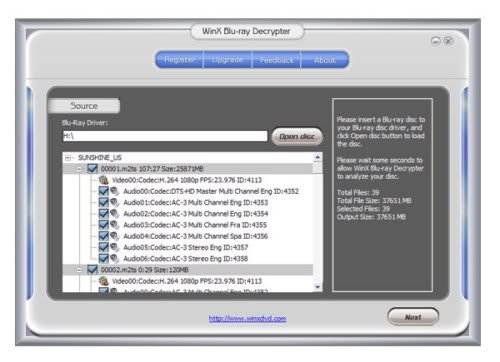 WinX Blu-ray Decrypter WinX Blu-ray Decrypter