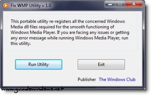 Fix WMP Utility Fix WMP Utility